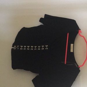 Black crop top
